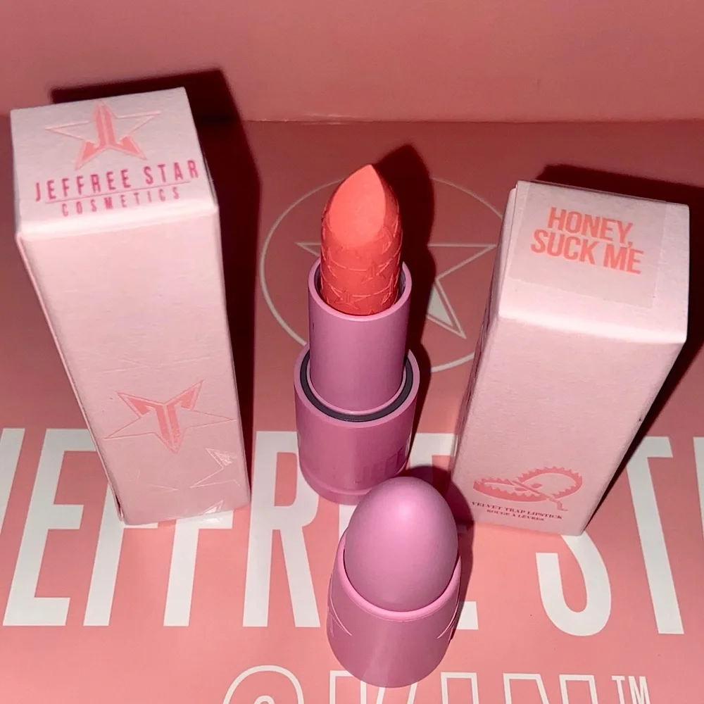 Jeffree Star Cosmetics Velvet Trap Lipstick HONEY SUCK ME Pastel Coral Color NEW